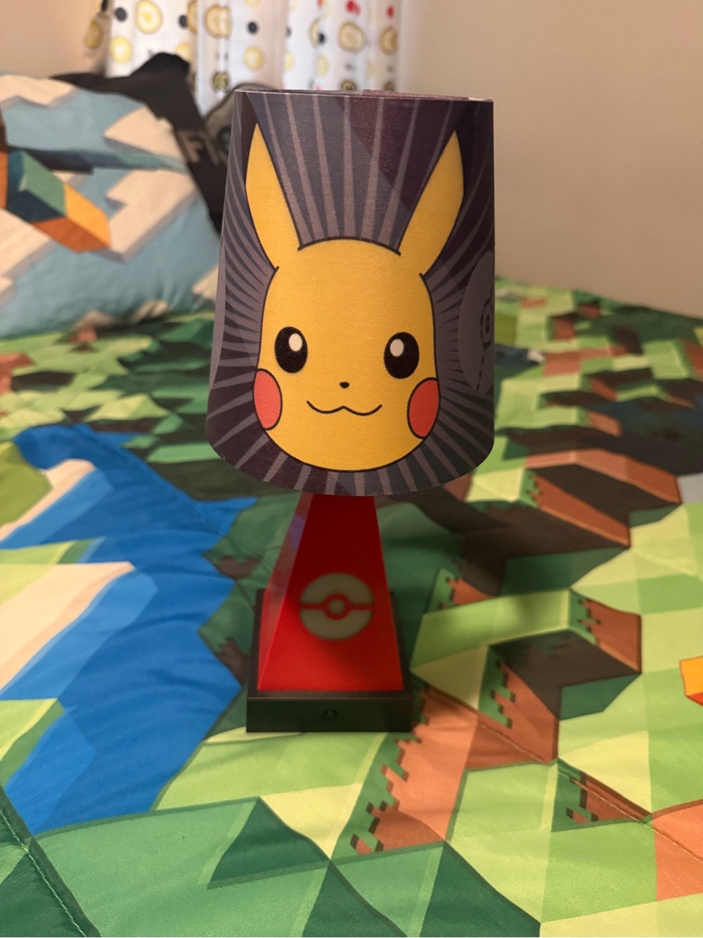 Pokemon Pikachu Lamp - Yellow & Red Kids Decor